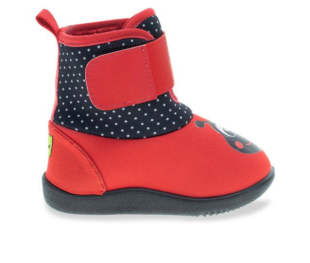 Girls' Western Chief Infant Pollywog Ladybug Boots in Red color