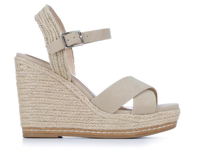 Women's Y-Not Ryleigh Espadrille Wedges in Blond Kimmie Nu color