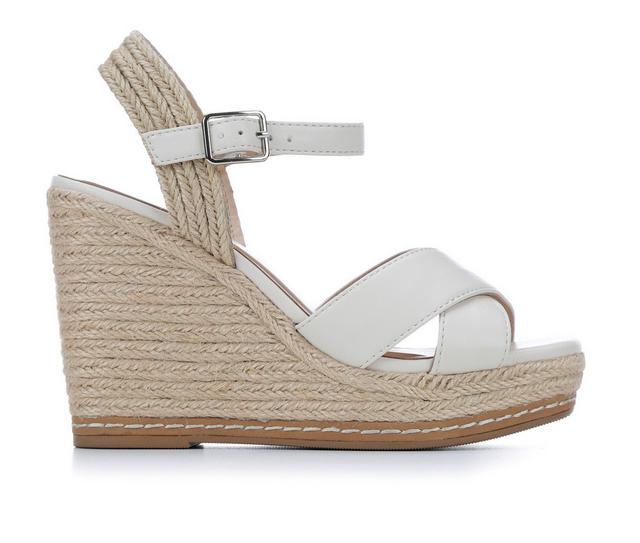 Women's Y-Not Ryleigh Espadrille Wedges in Bone ES Villa color