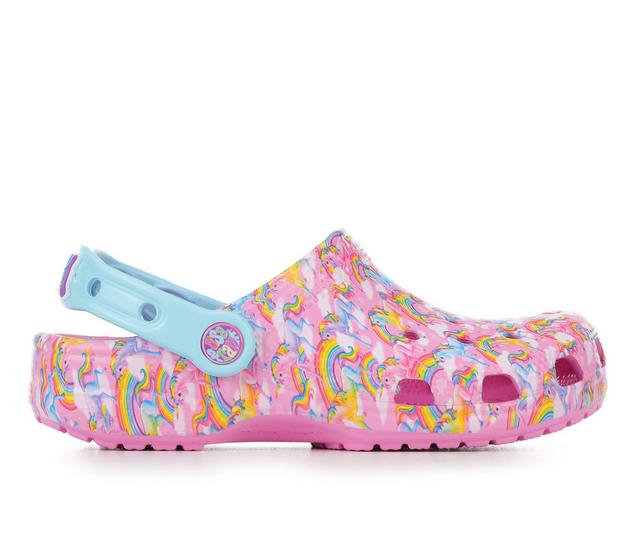 Girls' Crocs Classic Lisa Frank Unicorn Clog 11-4 in Taffy Pink/Mult color
