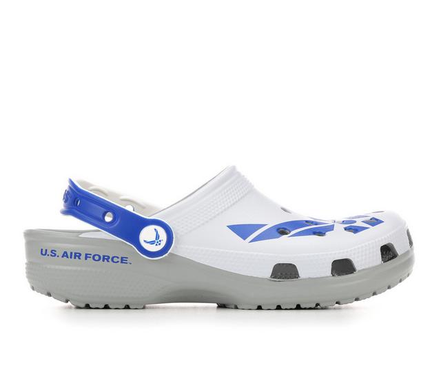 Adults' Crocs Classic US Air Force Clogs in White color