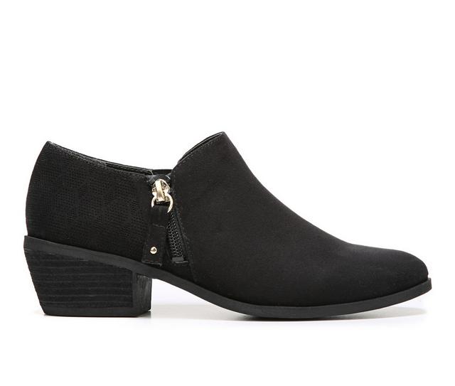 Women's Dr. Scholls Brief Booties in Black Suede color