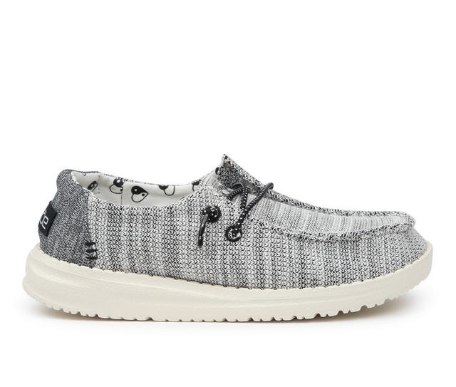 Boys' HEYDUDE Little Kid & Big Kid Wendy Youth Stretch Casual Shoes in Yin Yang color