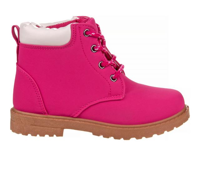 Girls' Josmo Little Kid & Big Kid Construction Fashion Boots in Fuchsia color