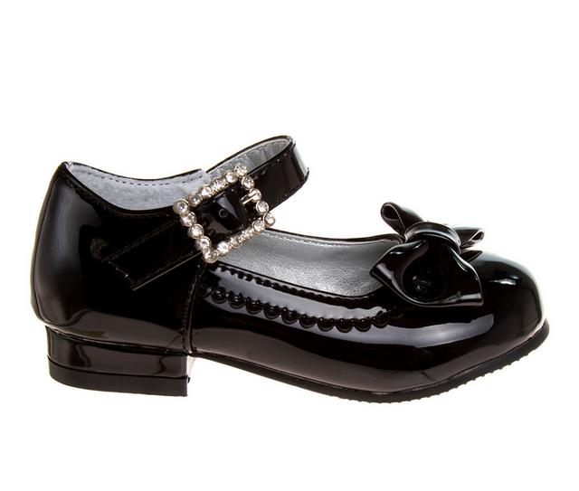 Girls' Josmo Toddler & Little Kid Beau Noeud Special Occasion Shoes in Black Patent color