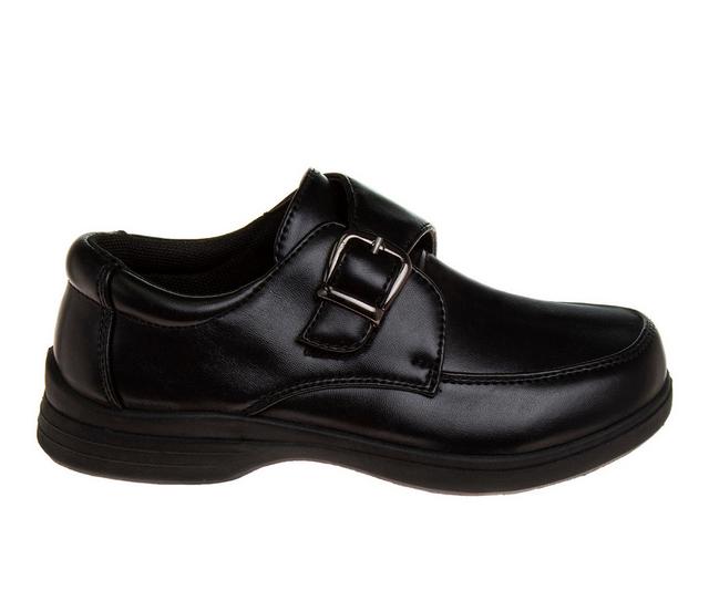 Boys' French Toast Little Kid & Big Kid Strong Sawyer Dress Shoes in Black color