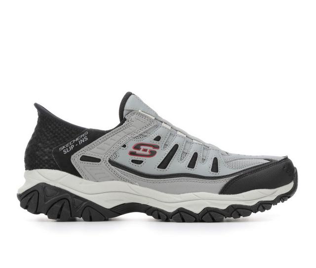 Men's Skechers 237563 After Burn Slip-Ins Sneakers in Grey color