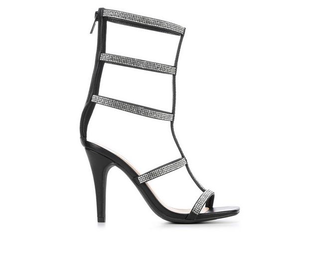 Women's Delicious Party Time Gladiator Dress Sandals in Black color