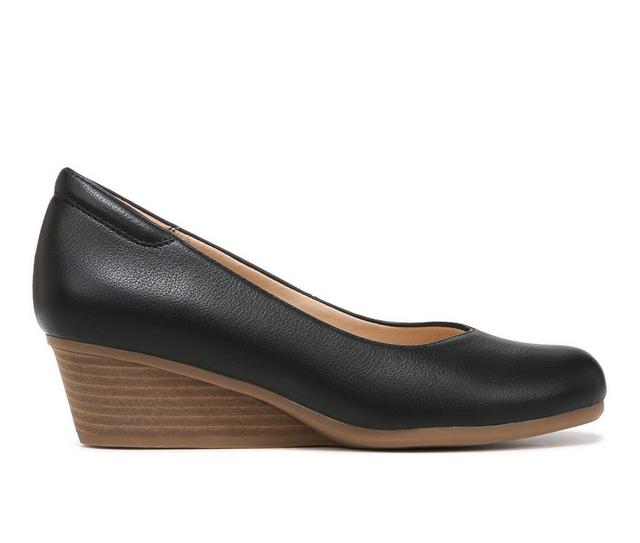 Women's Dr. Scholls Be Ready Wedges in Black Smooth color