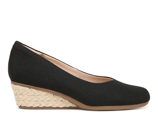 Women's Dr. Scholls Be Ready Wedges in Black Fabric color