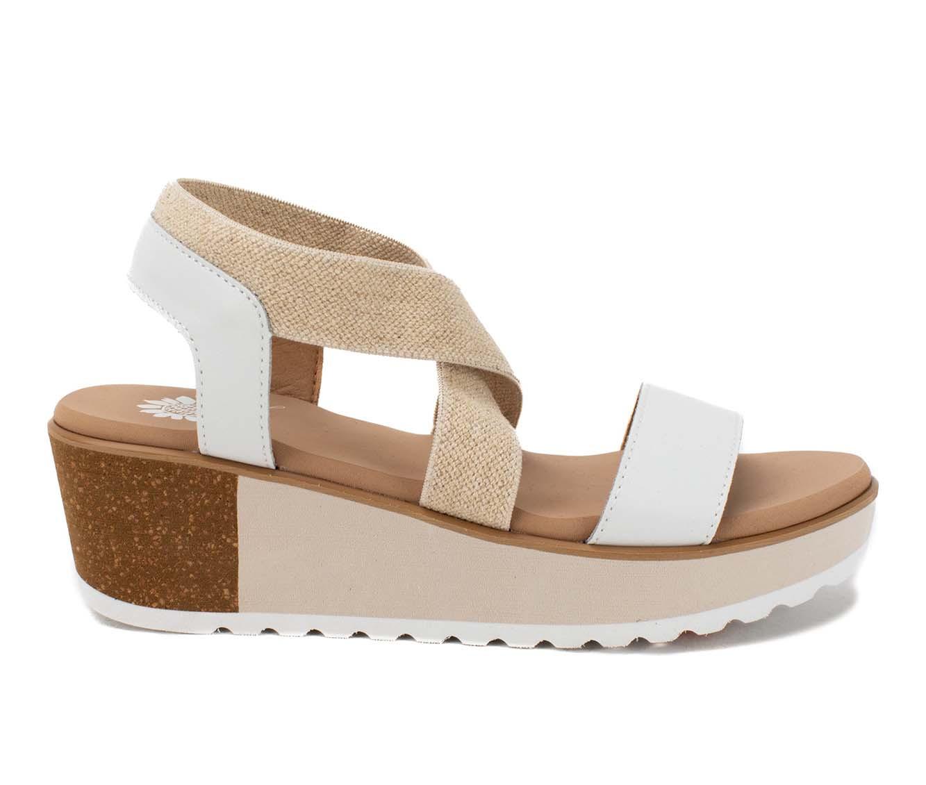 Women's Yellow Box Maldive Wedge Sandals