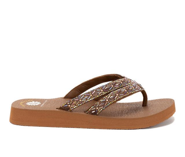 Women's Yellow Box Norma Flip-Flops in Toast color