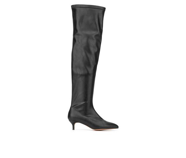 Women's New York and Company Ilaina Knee High Boots in Black color