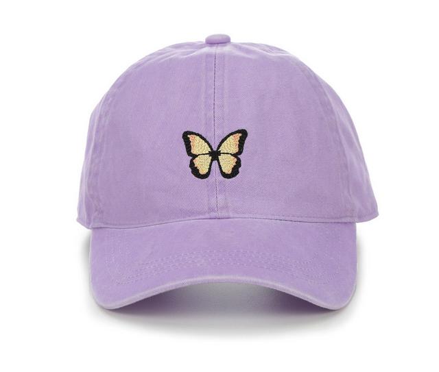 David and Young Butterfly Baseball Cap in Purple color