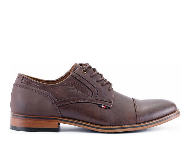 Men's Tommy Hilfiger Banly Leather Dress Shoes in Brown color