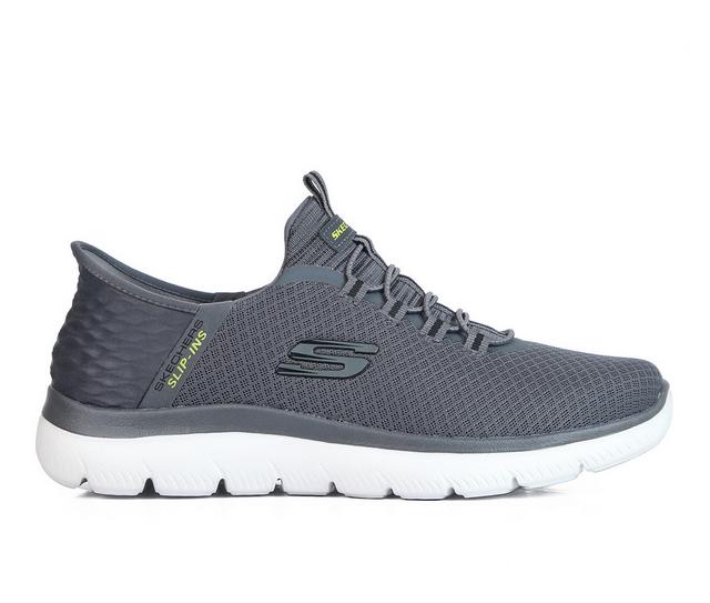 Men's Skechers 232457 Summits High Range Slip-Ins Walking Shoes in Charcoal color