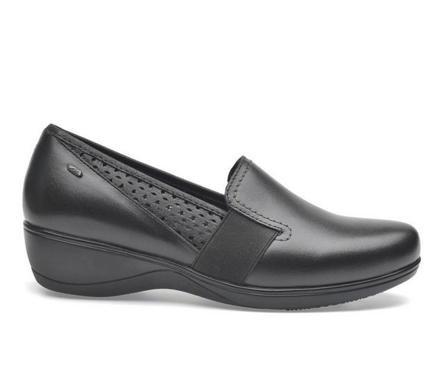 Women's Pazstor Ruth Low Heel Loafers in Black color