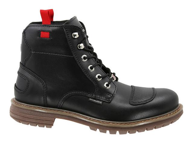 Men's Swissbrand Zug Urban Boot 365 Moto Boots in Black color