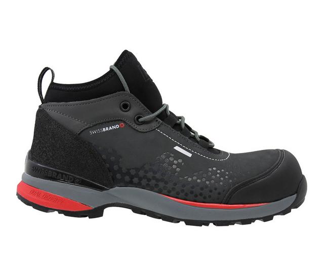 Men's Swissbrand Vaud Work Boot 640 Work Boots in Gray color