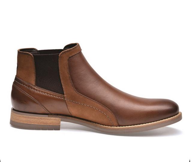 Men's Pazstor Mauri East Chelsea Dress Boots in Barista Brown color