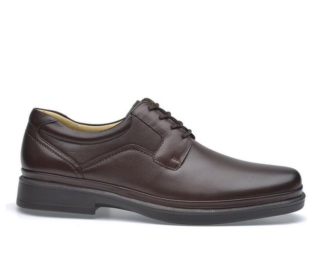 Men's Pazstor Traditional Thor Oxfords in Espresso Brown color