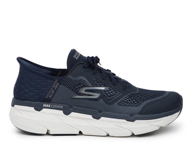 Men's Skechers Men's Skechers 220313 Max Cushion Slip-Ins Running Shoes in Navy color