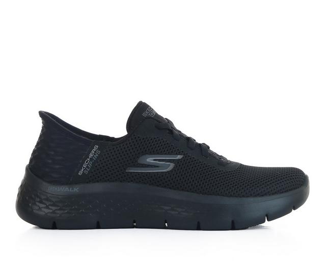 Women's Skechers Go Walk Slip In Running Shoes in Black/Black color