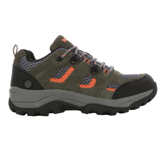 Boys' Northside Little Kid & Big Kid Monroe Low Jr. Hiking Shoes in Olive/Orange color