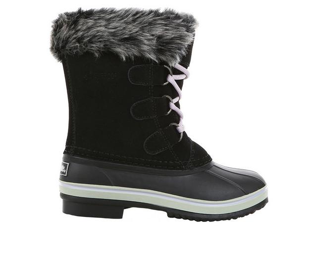 Girls' Northside Little Kid & Big Kid Katie Waterproof Winter Boots in Black/Lilac color