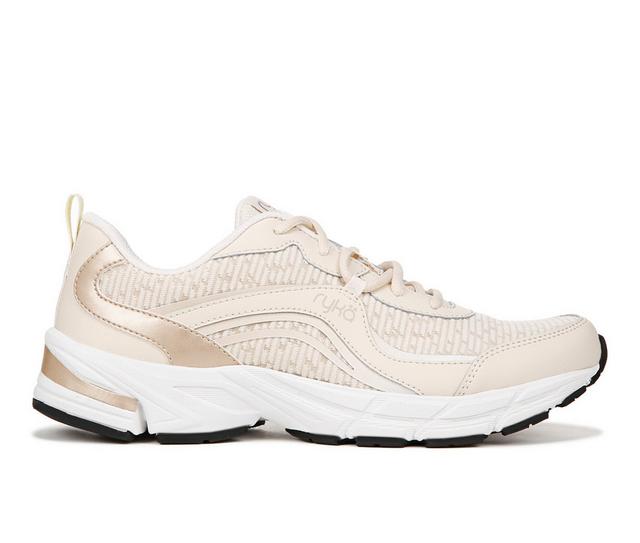Women's Ryka Imagine Walking Shoes in Beige/Gold color