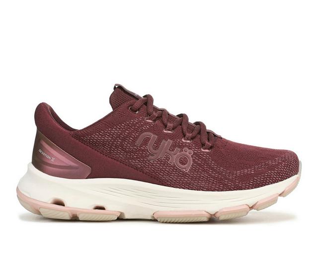 Women's Ryka Devotion X Walking Shoes in Windsor Red color