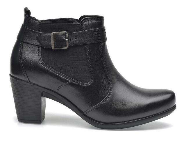 Women's Pazstor Britany Heeled Booties in Black color