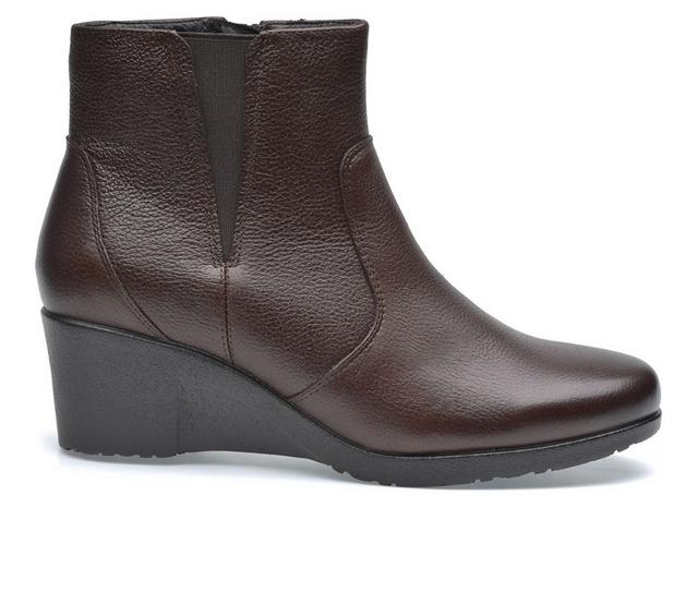 Women's Pazstor Jambu Wedge Booties in Burgundy color