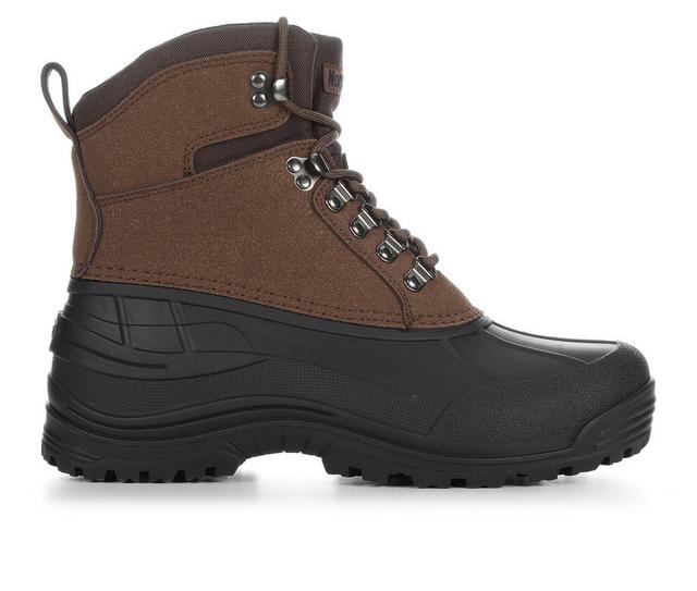 Men's Northside Glacier Peak Waterproof Winter Boots in Brown color