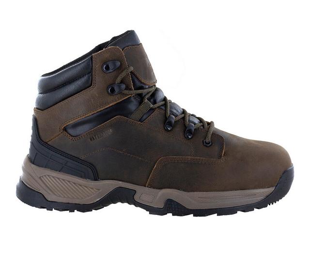 Men's Northside Garner Mid Composite Toe Waterproof Work Boots in Medium Brown color