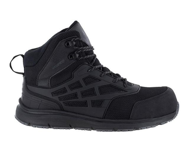 Men's Northside Trenton Mid Nano Toe Waterproof Work Boots in Black color