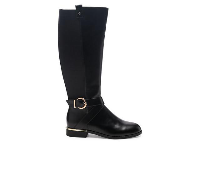 Women's London Rag Snowd Knee High Boots in Black color