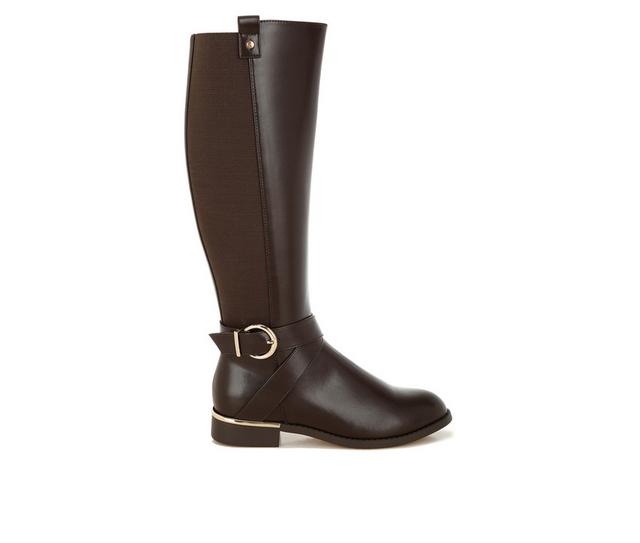 Women's London Rag Snowd Knee High Boots in Brown color