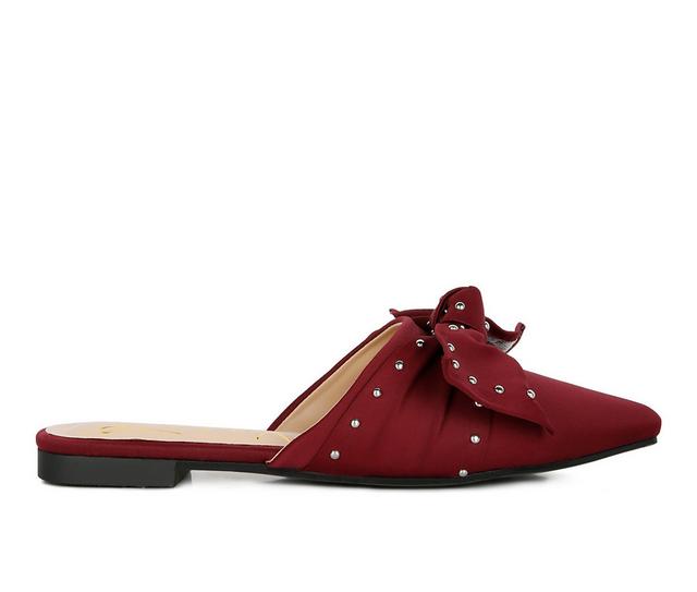 Women's London Rag Makeover Mules in Burgundy color