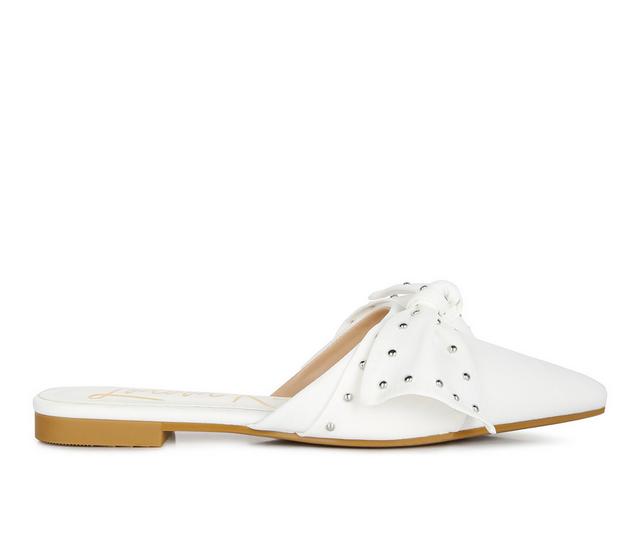 Women's London Rag Makeover Mules in White color