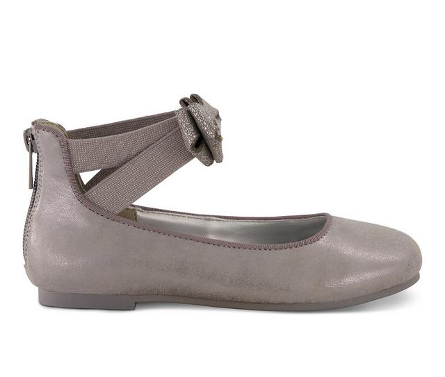 Girls' Kenneth Cole Little Kid & Big Kid Daisy Lily Dress Shoes in Pewter color