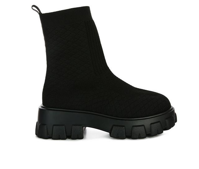 Women's London Rag Mallow Booties in Black color
