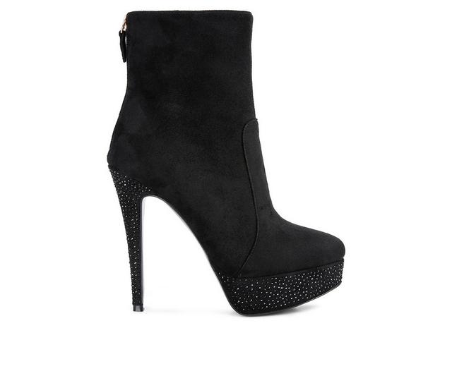 Women's London Rag Espiree Platform Stiletto Booties in Black color