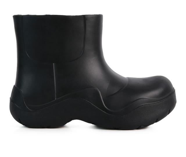 Women's London Rag Two Tango Waterproof Rain Boots in Black color