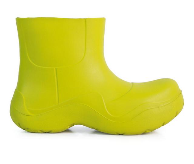 Women's London Rag Two Tango Waterproof Rain Boots in Green color