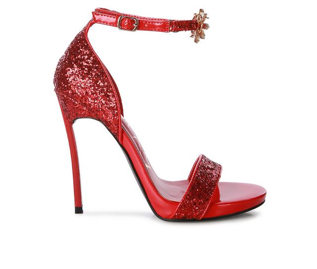 Women's London Rag Straight Fire Special Occasion Shoes in Red color