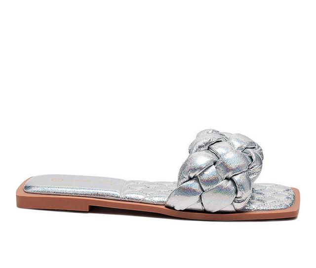 Women's London Rag Marcue Sandals in Silver color