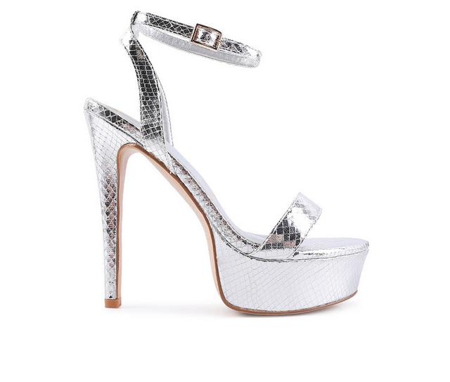 Women's London Rag Sweetheart Special Occasion Shoes in Silver color