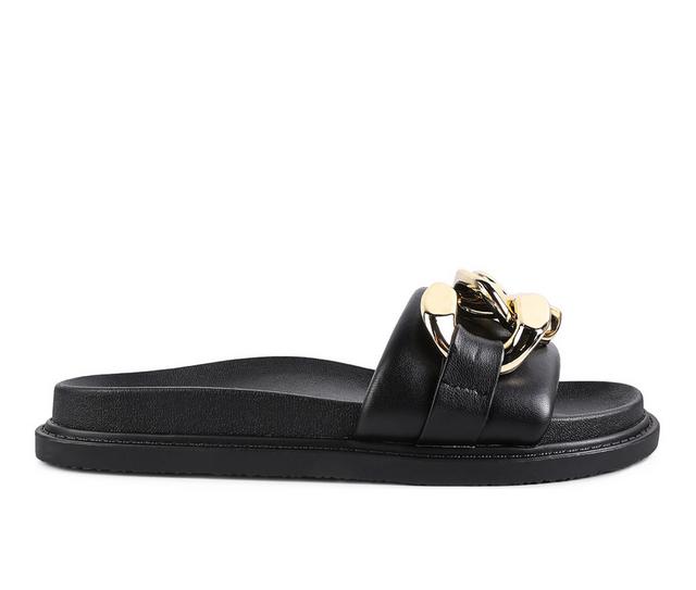 Women's London Rag Nana Sandals in Black color