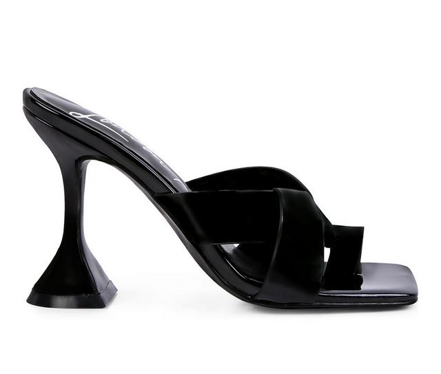 Women's London Rag Snatched Dress Sandals in Black color